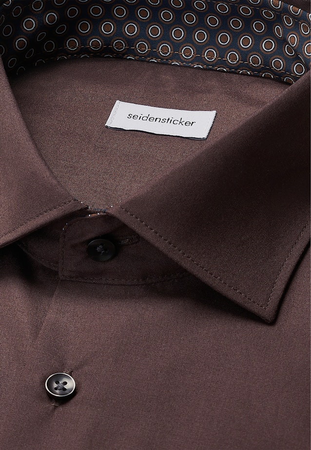 Regular Business Hemd Uni in Braun |  Seidensticker Onlineshop