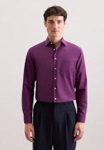 Regular Business Hemd Uni in Lila |  Seidensticker Onlineshop