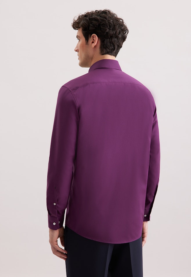 Regular Business Hemd Uni in Lila | Seidensticker Onlineshop
