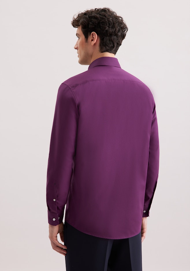 Regular Business Hemd Uni in Lila | Seidensticker Onlineshop