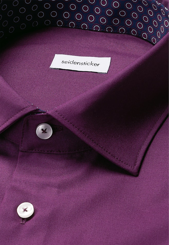 Regular Chemise d'affaires Uni dans Lilas | Boutique en ligne Seidensticker