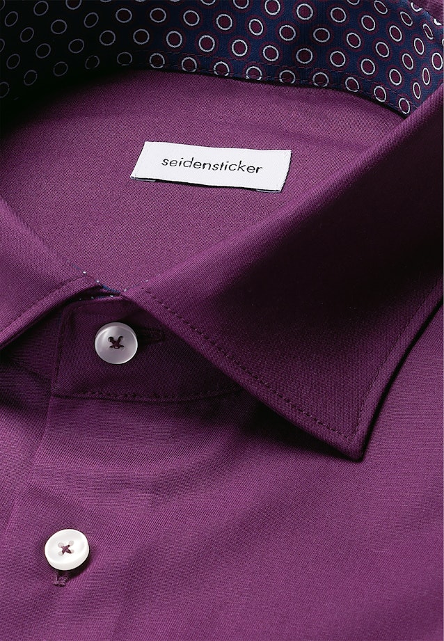 Regular Business Hemd Uni in Lila |  Seidensticker Onlineshop