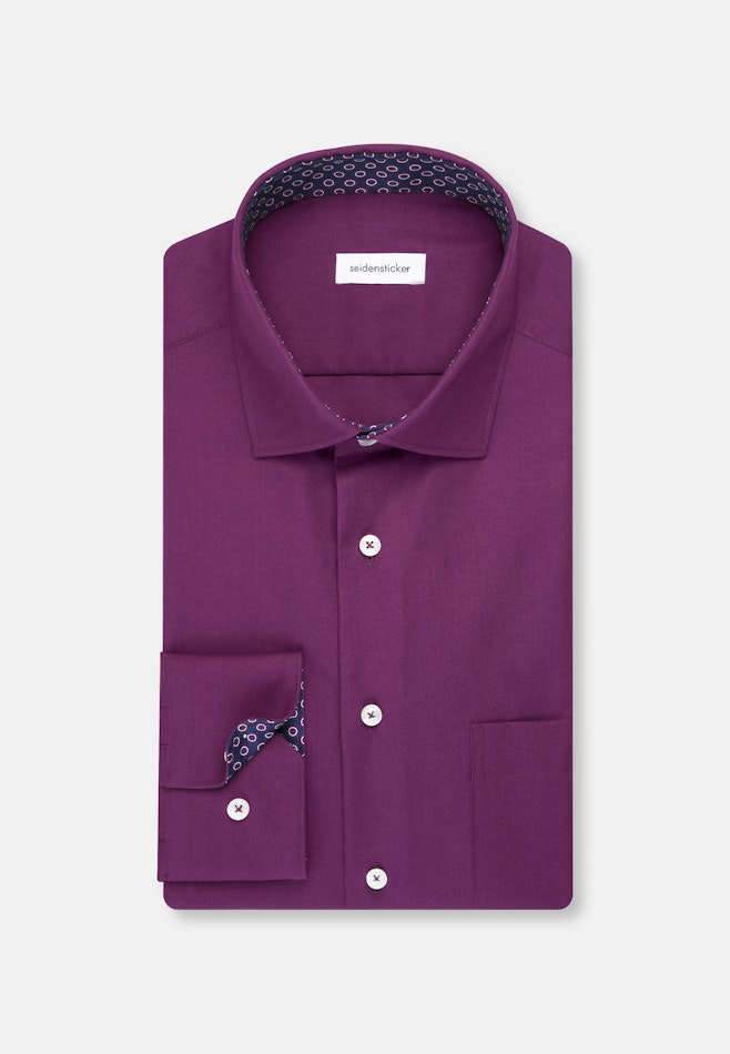 Regular Chemise d'affaires Uni dans Lilas | Boutique en ligne Seidensticker