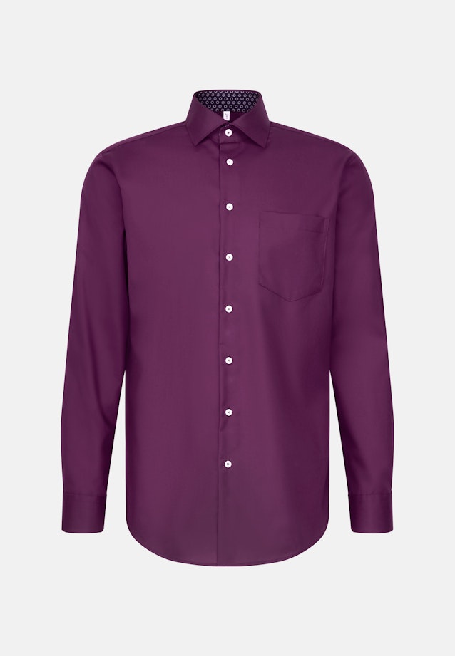 Regular Business Hemd Uni in Lila |  Seidensticker Onlineshop