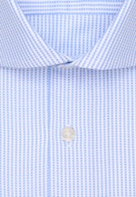 Shaped Business Hemd Struktur in Mittelblau |  Seidensticker Onlineshop