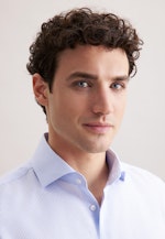 Shaped Business shirt Structure in Mittelblau |  Seidensticker Onlineshop