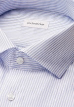 Shaped Business shirt Structure in Mittelblau |  Seidensticker Onlineshop