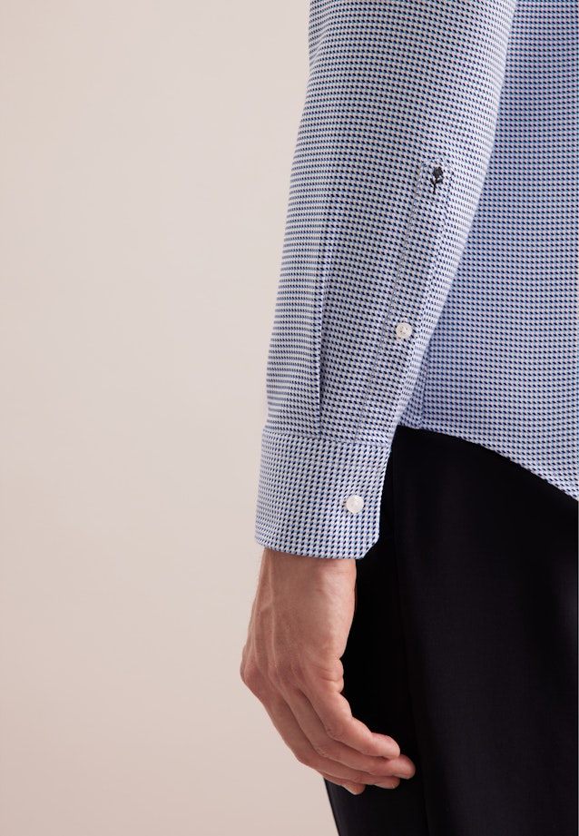 Shaped Business Hemd Pepita in Dunkelblau |  Seidensticker Onlineshop