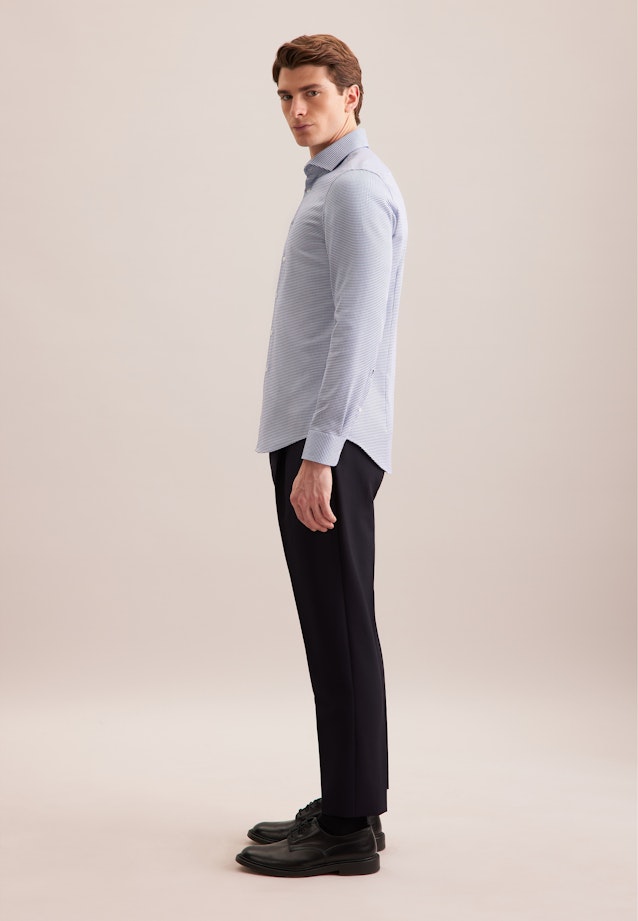 Shaped Business Hemd Pepita in Dunkelblau |  Seidensticker Onlineshop