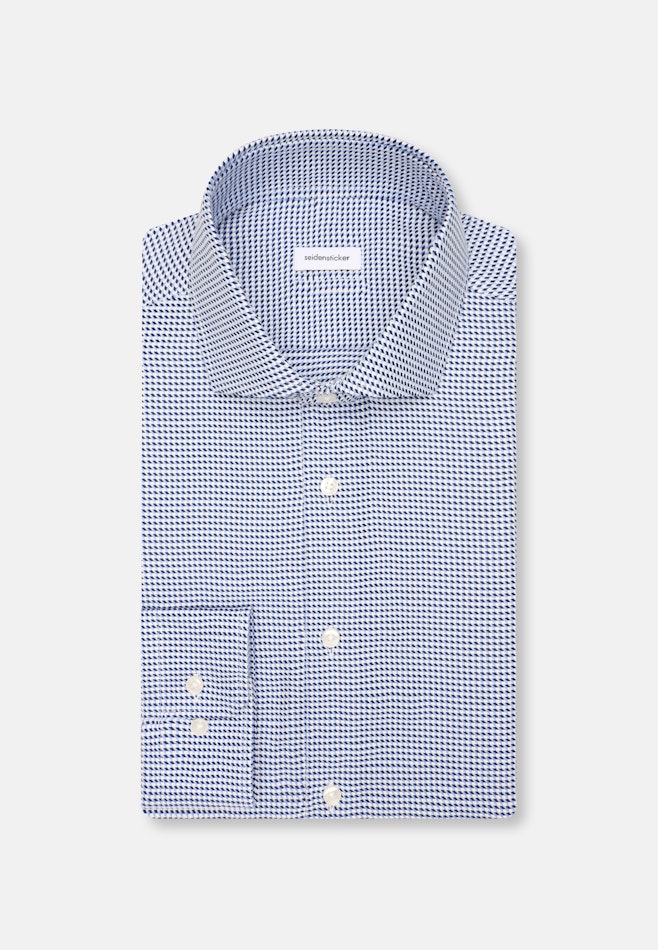 Shaped Chemise d'affaires Pepita dans Bleu Foncé | Boutique en ligne Seidensticker