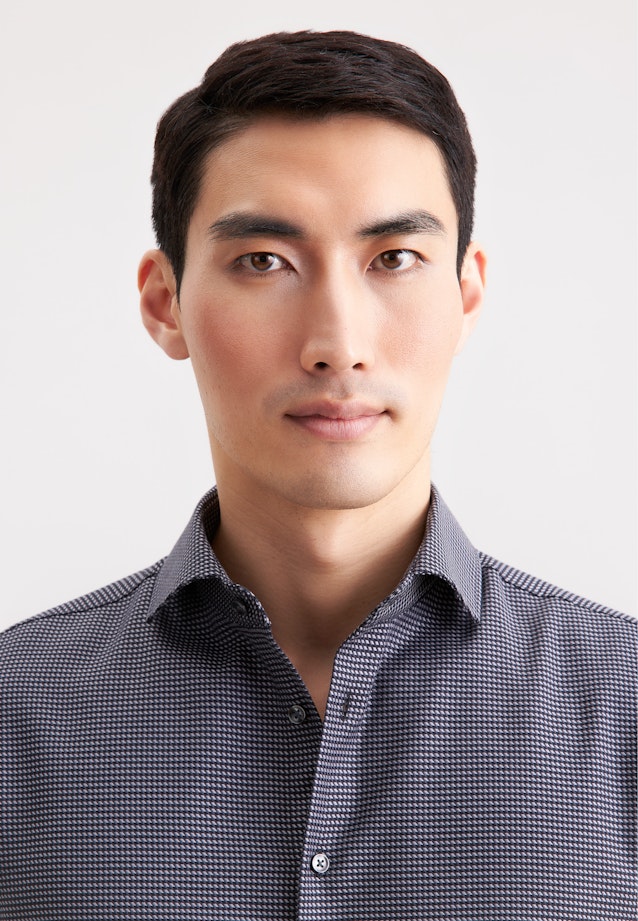 Shaped Business shirt Pepita in Grey |  Seidensticker Onlineshop