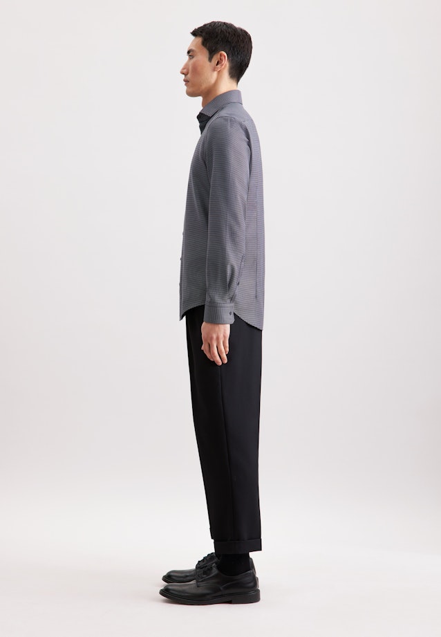 Shaped Business shirt Pepita in Grey |  Seidensticker Onlineshop