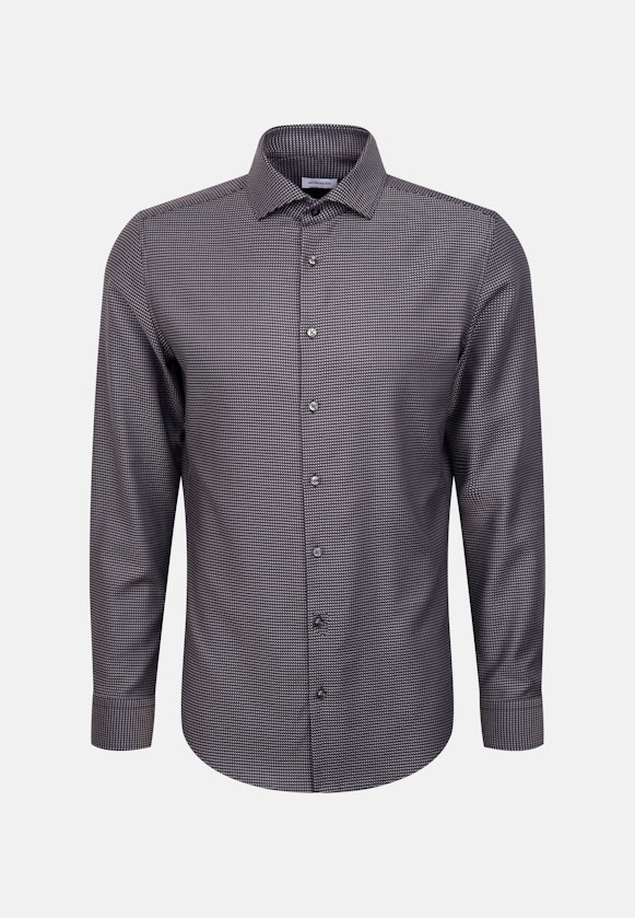 Shaped Business shirt Pepita in Grey |  Seidensticker Onlineshop
