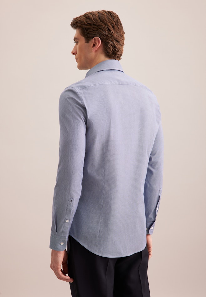 X-Slim Business Hemd Druck in Dunkelblau | Seidensticker Onlineshop