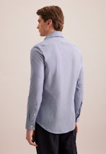 X-Slim Business Hemd Druck in Dunkelblau |  Seidensticker Onlineshop