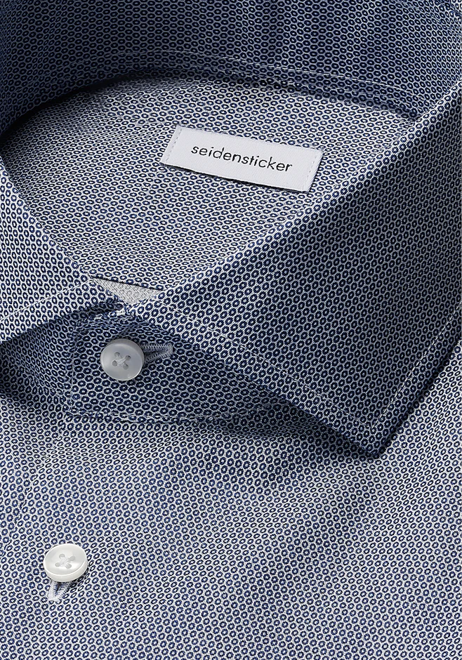 X-Slim Chemise d'affaires Imprimé dans Bleu Foncé | Boutique en ligne Seidensticker