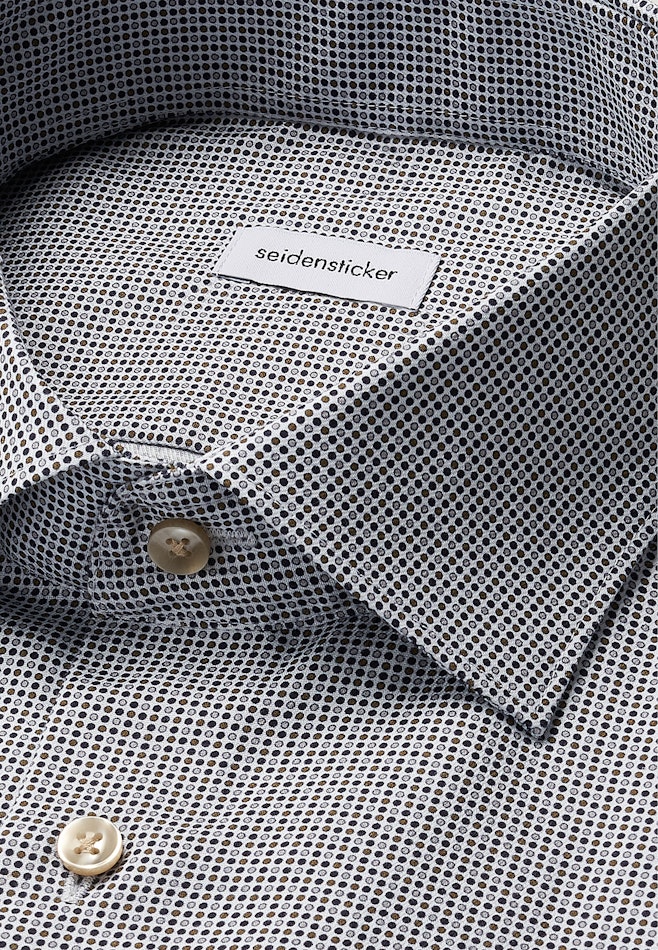 Shaped Chemise d'affaires Imprimé dans Bleu Foncé | Boutique en ligne Seidensticker