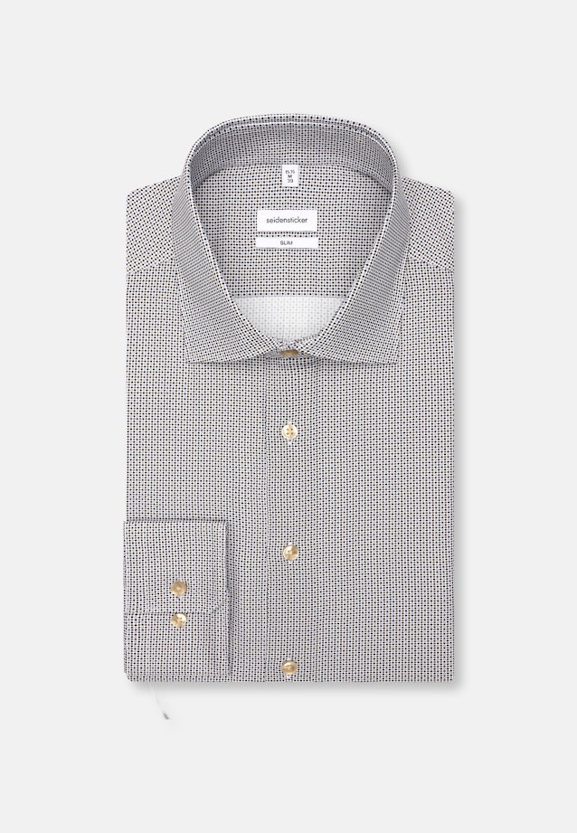 Shaped Business Hemd Druck in Dunkelblau |  Seidensticker Onlineshop