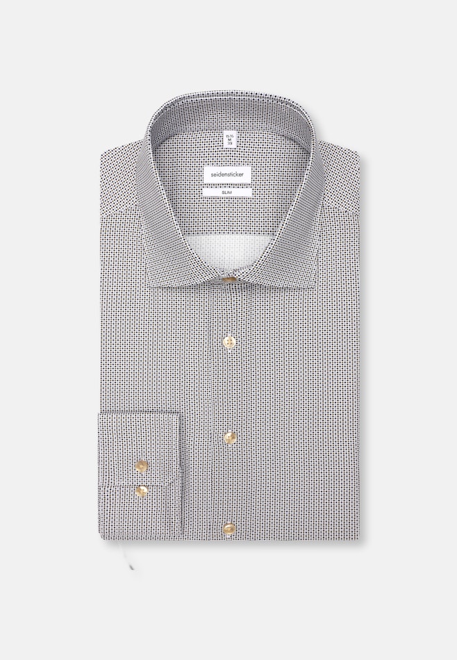 Shaped Chemise d'affaires Imprimé dans Bleu Foncé | Boutique en ligne Seidensticker