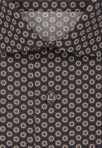 Shaped Business Hemd Druck in Braun |  Seidensticker Onlineshop