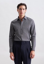 Shaped Business shirt Print in Braun |  Seidensticker Onlineshop