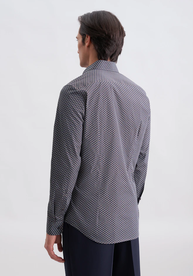Shaped Chemise d'affaires Imprimé dans Marron | Boutique en ligne Seidensticker