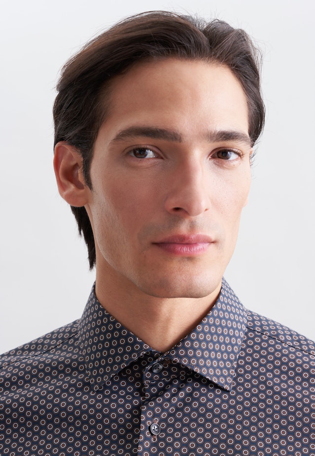 Shaped Business shirt Print in Braun |  Seidensticker Onlineshop