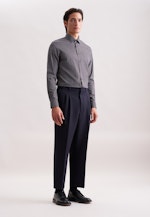 Shaped Business Hemd Druck in Braun |  Seidensticker Onlineshop