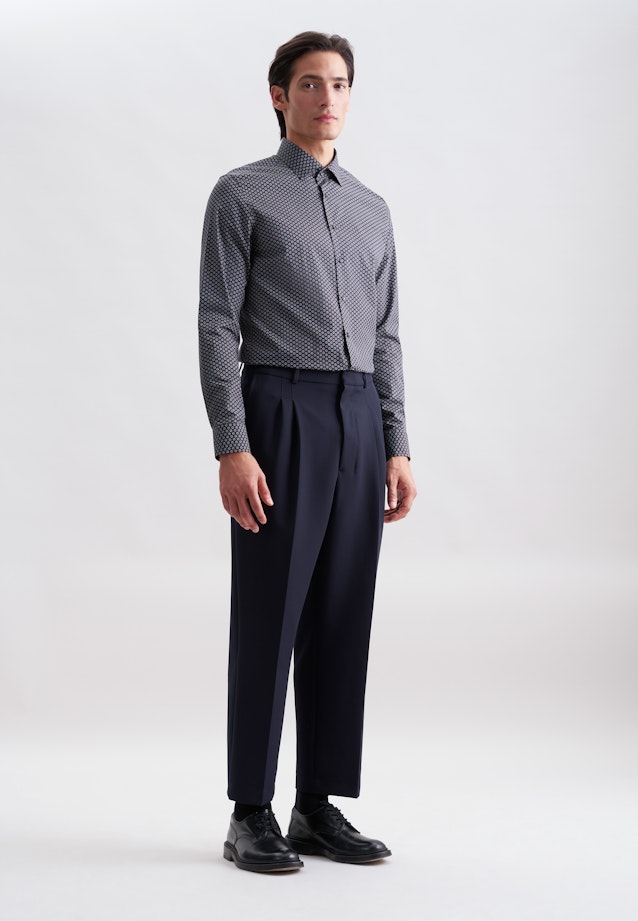 Shaped Business shirt Print in Braun |  Seidensticker Onlineshop