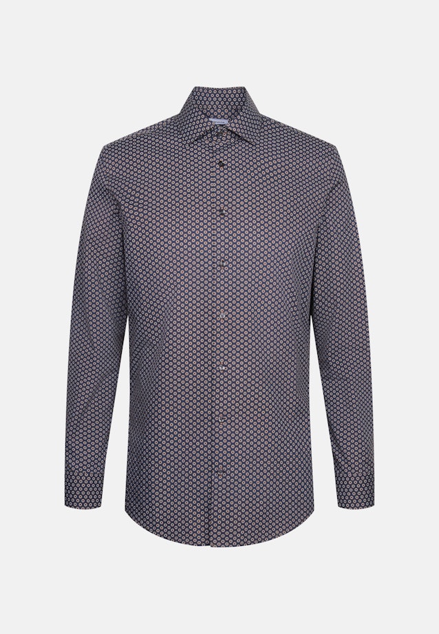 Shaped Business shirt Print in Braun |  Seidensticker Onlineshop