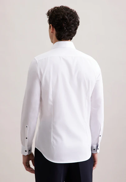 Shaped Business shirt Uni in Weiß |  Seidensticker Onlineshop
