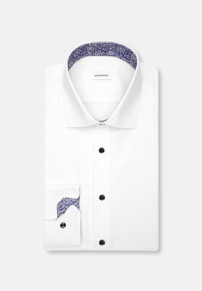 Shaped Chemise d'affaires Uni dans Blanc | Boutique en ligne Seidensticker