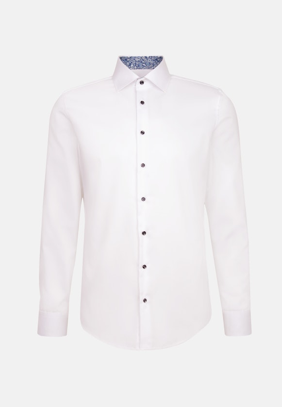 Shaped Business shirt Uni in Weiß |  Seidensticker Onlineshop