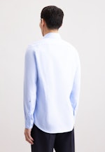 Shaped Business shirt Uni in Mittelblau |  Seidensticker Onlineshop