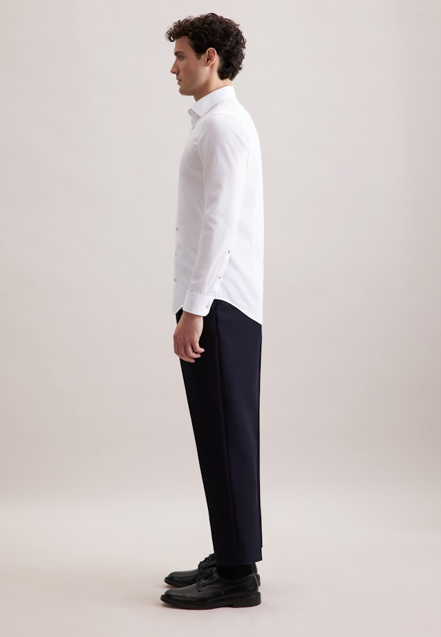 Shaped Business shirt Uni in Weiß |  Seidensticker Onlineshop