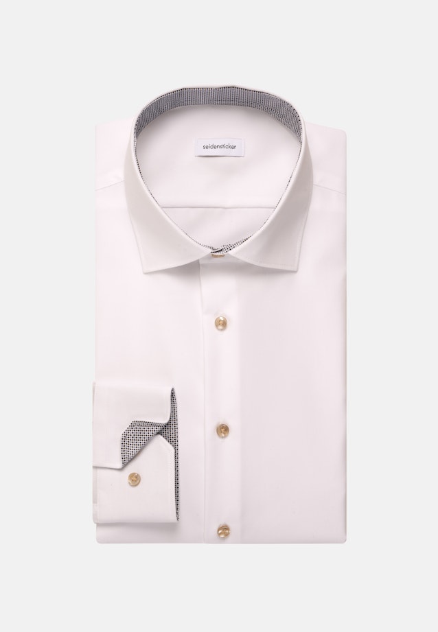 Shaped Business shirt Uni in Weiß |  Seidensticker Onlineshop