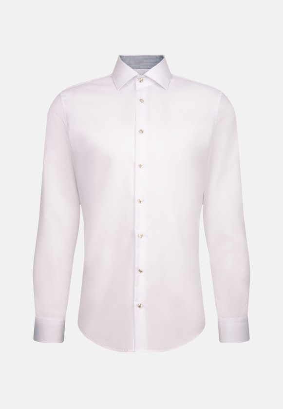Shaped Business shirt Uni in Weiß |  Seidensticker Onlineshop
