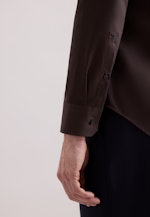 Shaped Business Hemd Uni in Braun |  Seidensticker Onlineshop