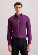 Shaped Business Hemd Uni in Lila |  Seidensticker Onlineshop