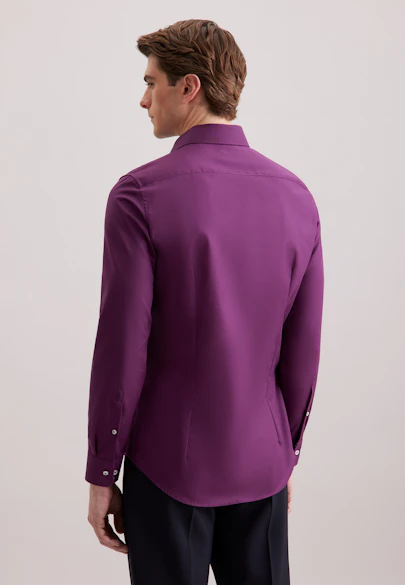 Shaped Business Hemd Uni in Lila |  Seidensticker Onlineshop