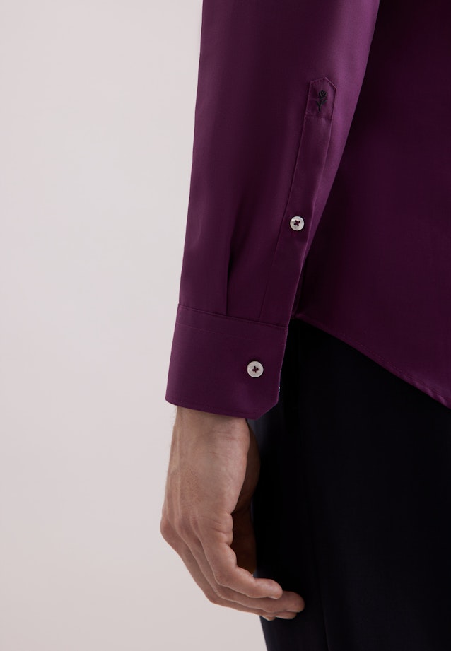 Shaped Business shirt Uni in Lila |  Seidensticker Onlineshop