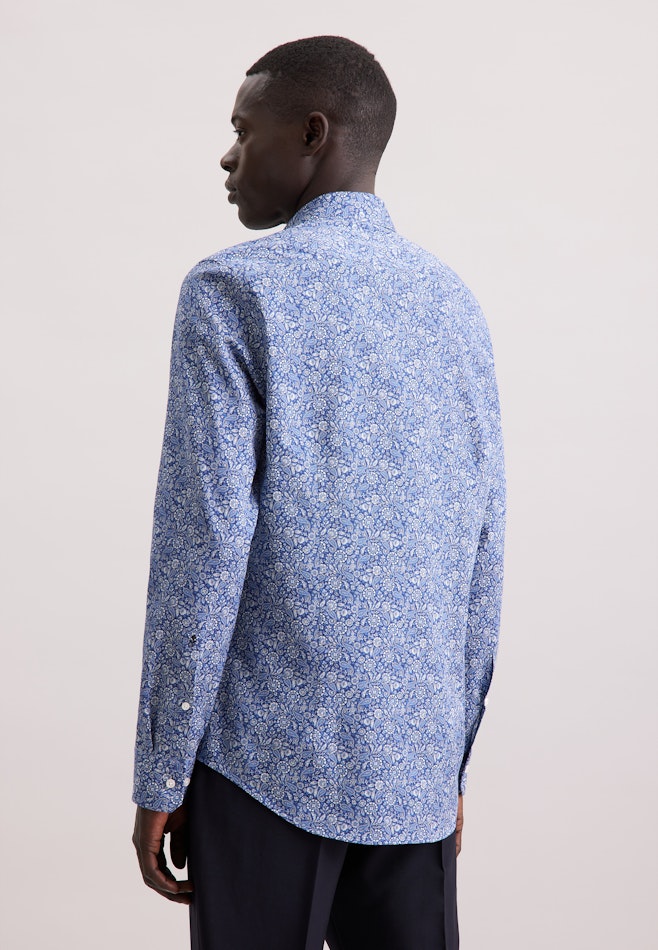 X-Slim Business Hemd Paisley in Dunkelblau | Seidensticker Onlineshop