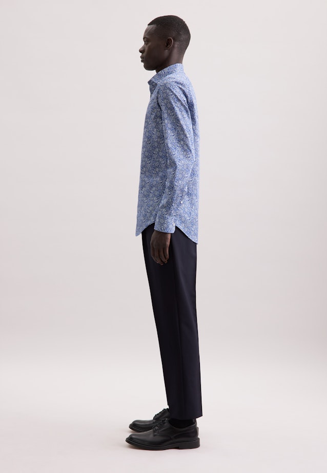 X-Slim Business Hemd Paisley in Dunkelblau |  Seidensticker Onlineshop
