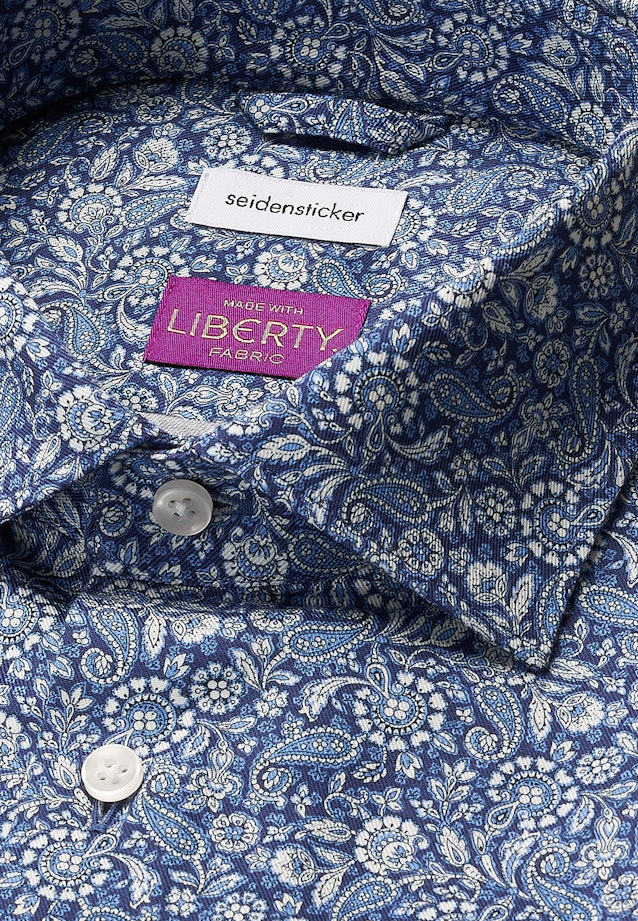 X-Slim Business Hemd Paisley in Dunkelblau |  Seidensticker Onlineshop