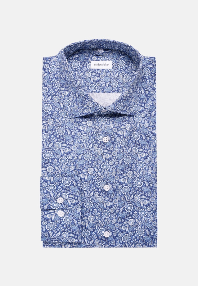 X-Slim Business Hemd Paisley in Dunkelblau |  Seidensticker Onlineshop