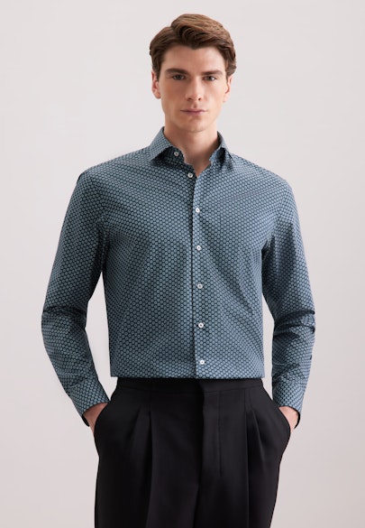 Comfort Chemise d'affaires Imprimé in Vert |  Seidensticker Onlineshop
