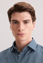 Comfort Business shirt Print in Grün |  Seidensticker Onlineshop