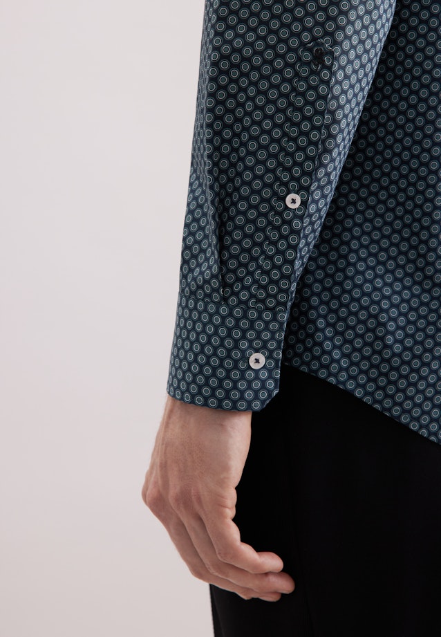 Comfort Business shirt Print in Grün |  Seidensticker Onlineshop