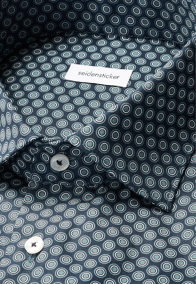 Comfort Business Hemd Druck in Grün | Seidensticker Onlineshop