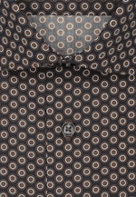 Comfort Business Hemd Druck in Braun |  Seidensticker Onlineshop
